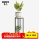 Shuaili Iron Flower Stand Balcony Outdoor Flower Pot Stand Double-layer Storage Rack Pothos Bonsai Stand SL8228Z White