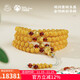 Potala Palace beeswax blood amber 108 beads multi-circle bracelet solid gold six-character mantra amber bracelet for men and women birthday gifts