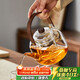 Mingguang teapot glass teapot tea water separation teapot high borosilicate glass kettle glass tea set kung fu teapot