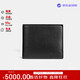 COACH luxury men's bag black leather short wallet CR911 Christmas gift
