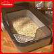 HELLOJOY cat litter box extra large 60cm semi-enclosed cat toilet anti-splash cat litter box cat poop box with cat litter scoop