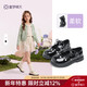 Tongmeng Sunny Girls' Single Shoes Princess Shoes 2026 Spring New Children's Small Leather Shoes Black Dress Shoes Girls Fashion Shoes