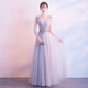 Noliti banquet evening dress for women 2025 new host bridesmaid celebrity graduation student party dress light purple long S