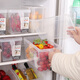 Home KATEI STORY Japan imported refrigerator storage box crisper food grade plastic storage box frozen kitchen fruit organizer box with handle * 4.7L