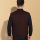 Hongdu Wool Jacket Men's Jacket Fashionable Knitted Baseball Collar Middle-aged Casual Top Maroon JD2875-2 M 170/88M