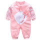 Karawa baby clothes spring baby clothes men and women infant onesies newborn long-sleeved harem clothes 0-1 years old long-sleeved bow 6m (66cm recommended for 3-6 months)