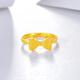 Saturday Fortune (ZLF) Gold Ring Women's Gold 999 Bow Cute Ring Price No. 12-3.82g
