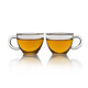 Yaji petty bourgeoisie tea cup 100ml transparent resistant belt handle glass tea cup Kung Fu tea set accessories