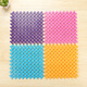 Zhengba colorful big feet bathroom splicing floor mats water-proof floor mats free splicing bathroom non-slip mats kitchen cuttable floor mats toilet partition water foot mats shower violet 25*25cm