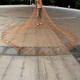 St. Ruian's old-fashioned hand-thrown traditional hand-thrown net tire line catching fishing net rotating net throwing net tire line 1 finger 3 meters high - 4 meters in diameter