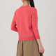 MUJI Women's Cotton Strong Twist Round Neck Cardigan W8SA844 Smoked Orange M