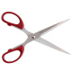 Deli (deli) 2 pairs of 180mm scissors (1 black 1 red) office life household medium scissors handmade paper scissors office supplies 33215