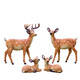 Hongri Guanghui courtyard outdoor garden forest animal decorations resin fiberglass simulated sika deer sculpture ornaments a pair of small lying deer