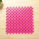 Zhengba colorful big feet bathroom splicing floor mats water-proof floor mats free splicing bathroom non-slip mats kitchen cuttable floor mats toilet partition water foot mats shower pink 25*25cm