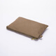 YONBEN/Yuanbenliangchang Pure Cotton Canvas Storage Bag IPad Bag Envelope Bag Clutch Bag Liner Bag Medium Bag Dark Brown