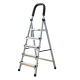 Qisheng Mingyuan ladder herringbone ladder folding ladder household ladder aluminum alloy pedal five-step ladder LC-087