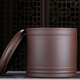 Yile Tao Yixing purple clay tea jar sealed ceramic tea storage jar Pu'er Qizi cake large tea storage jar sealed jar tea box promotional model (purple clay model) 7 cakes