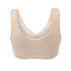 Little nurse wire-free bra, middle-aged and elderly cotton bra underwear, large size front button mother vest-style bra underwear