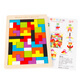 
Sangetian (SANGTY) Tetris puzzle building blocks for children's puzzle early education intelligence boys and girls toys pie board jigsaw puzzle cube boutique basswood