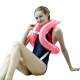 F Yonglebao sixth generation column type swimming ring lifebuoy for children and adults learning to swim back floating arm ring L red height 155-170cm