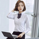 Troman white shirt women's long-sleeved business attire formal business workwear work clothes women's tops women's shirts