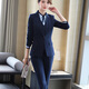 Zi Mei Qiao Business Suit Women's Striped Small Suit Jacket Hotel Real Estate 4S Store Sales Formal Suit Group Work Wear Blue Stripe (Single Suit) XL (Recommended 110-120 Jin Jin equals 0.5 kg)