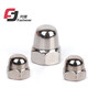 Fangteng 304 stainless steel DIN1587 cap nut M3-M24 ball head decorative nut cap nut fine tooth reverse tooth M10 (2 pieces)