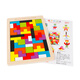 
Sangetian (SANGTY) Tetris puzzle building blocks for children's puzzle early education intelligence boys and girls toys pie board jigsaw puzzle cube boutique basswood