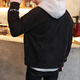 Fuguiniao Jacke Herren 2018 Neuer koreanischer Modetrend Slim Top Herren Hübsche und vielseitige Freizeitjacke Herren 18048FGJ59 Dunkelgrün M