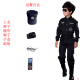 Halloween children's police suit performance costume masquerade dress boy uniform male and female police special sergeant sleeve seven-piece set 150cm