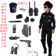 Halloween children's police suit performance costume masquerade dress boy uniform male and female police special sergeant sleeve seven-piece set 150cm