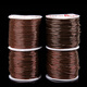 Jun En DIY Brown Crystal Elastic Cord Elastic Rope Beading Wire Threading Beads Bracelet Bracelet Wire Accessories Diameter 1.2 mm per roll