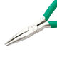 Pro skit 1PK-036S non-slip green handle titanium tipped nose pliers (136mm)