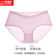 Hongdou Home Women's Underwear Cotton Ammonia Color Spun Seamless Low Mid-waist Sexy Girls Underwear Three Pairs Set 165/72A