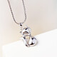 Yuan Shengfu's new PT950 high-quality fashion fox platinum pendant, personalized and versatile women's platinum necklace pendant, Chinese Valentine's Day gift, 3.46 grams (not including necklace)