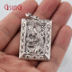 GsunGPT950 platinum dragon brand zodiac square brand platinum men's necklace pendant three-dimensional zodiac year male needs customization deposit