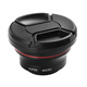 Ordro/Ouda 4K ultra-large wide-angle macro lens HD camera universal three-in-one set photo SLR external lens black