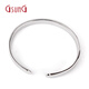 GsunG PT950 Platinum Glossy Bracelet Platinum Bracelet Smooth Buckle Opening Men's and Women's PSL006 Need to be customized Priced by the gram
