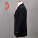 Ding Tong Pure Cashmere Coat Mid Longitud de otoño e invierno Coloque Collar Men's Cashmere Middle-Eby Middle-Eby Black Negro (95.3% Cashmere 4.7% lana) 175