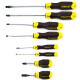 Stanley precision screwdriver 8-piece set manual chromium vanadium steel rubber handle magnetic screwdriver anti-rust and anti-corrosion STHT92004-8