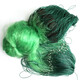 Huaiyu 1.5-3 meters high, soft green silk mesh, three-layer wire mesh, fishing net, sinking net, three-layer net, fish net, 1.5 meters, 5 fingers, 100 meters, green silk three-layer net