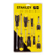 Stanley precision screwdriver 8-piece set manual chromium vanadium steel rubber handle magnetic screwdriver anti-rust and anti-corrosion STHT92004-8