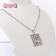 GsunGPT950 platinum dragon brand zodiac square brand platinum men's necklace pendant three-dimensional zodiac year male needs customization deposit