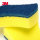 3M Scotch non-stick pan sponge scouring pad 13739 kitchen non-stick pan stainless steel anti-scratch kitchen dishwashing cloth cleaning wipe cloth 3 pieces * 5 bags