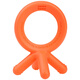 Como Tomo Korean original imported baby teether, baby teething stick, rest assured silicone baby toy orange
