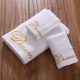 Anjiren Home Textile Pure Cotton Oversized Towel Bath Towel Five Star Hotel Home Cotton Embroidered Towel Set Company Group Purchase Gift Box Set Three Piece Dream Single Bath Towel