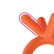 Como Tomo Korean original imported baby teether, baby teething stick, rest assured silicone baby toy orange