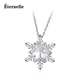 Eternelle French Eternal Versatile Clavicle Chain Austrian Crystal Snowflake Necklace Brand Pendant Birthday Gift 925 Snowflake White