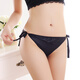 Jiumu Yadai sexy underwear, sexy, soft, lace-up, comfortable, seamless, multi-color women's underwear, tempting thong, black