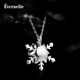 Eternelle French Eternal Versatile Clavicle Chain Austrian Crystal Snowflake Necklace Brand Pendant Birthday Gift 925 Snowflake White